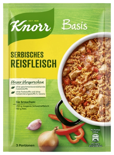 Knorr Basis Reisfleisch Serbisch 40g Eurogast Interex